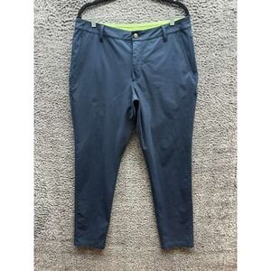 Birddogs Slim Fit Stretch Tapered Khaki Pants Midnight Navy Mens Size 34 x 32
